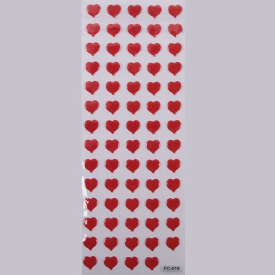 Herz  Face Sticker Aufkleber - FC019 - Mytortenland